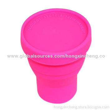 Silicone Folding Cup with 101-200mL Capacity